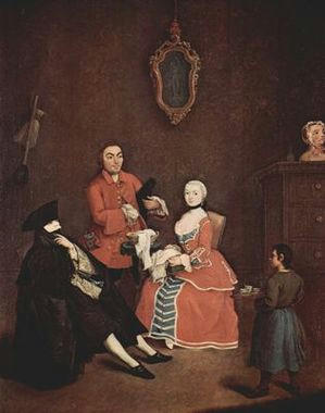 Der Friseur von Pietro Longhi 1760